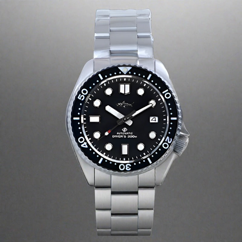 Sharkey NH35 Automatic Men'S Watch Mechanical C3 Luminous Dial Sapphire Diver Watch 200M Mechanic Wristwatch SKX007