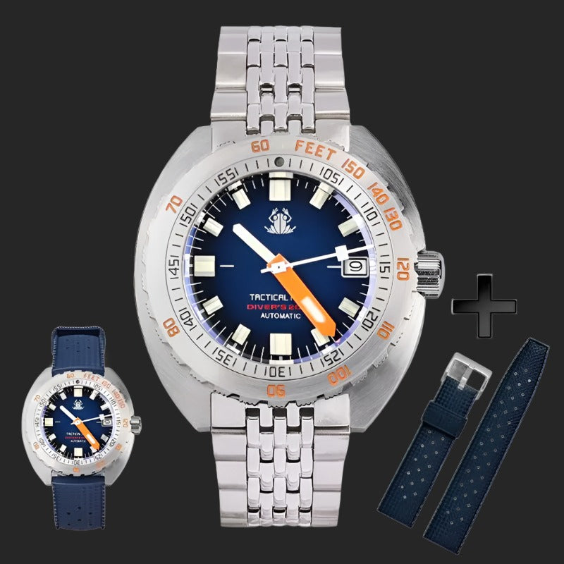Tactical Frog V2 SUB 300T Watch Men Stainless Steel 20ATM Waterproof NH35 Movement 200M Automatic Mechanical Diver Watch Luxury
